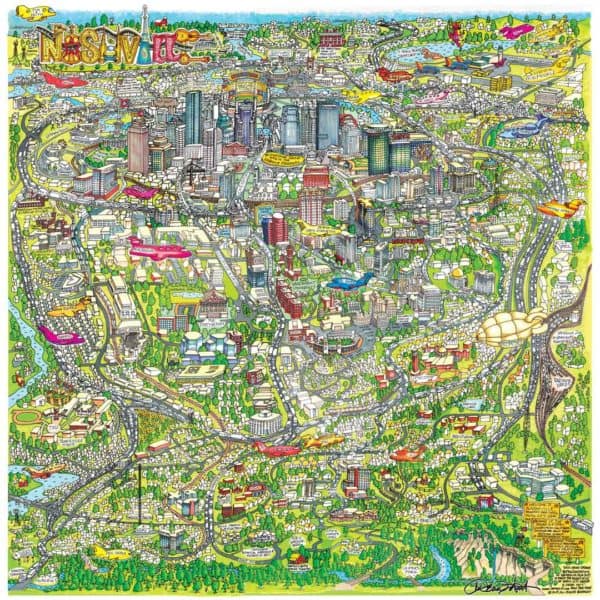 DEan Hitt's Nashville Map